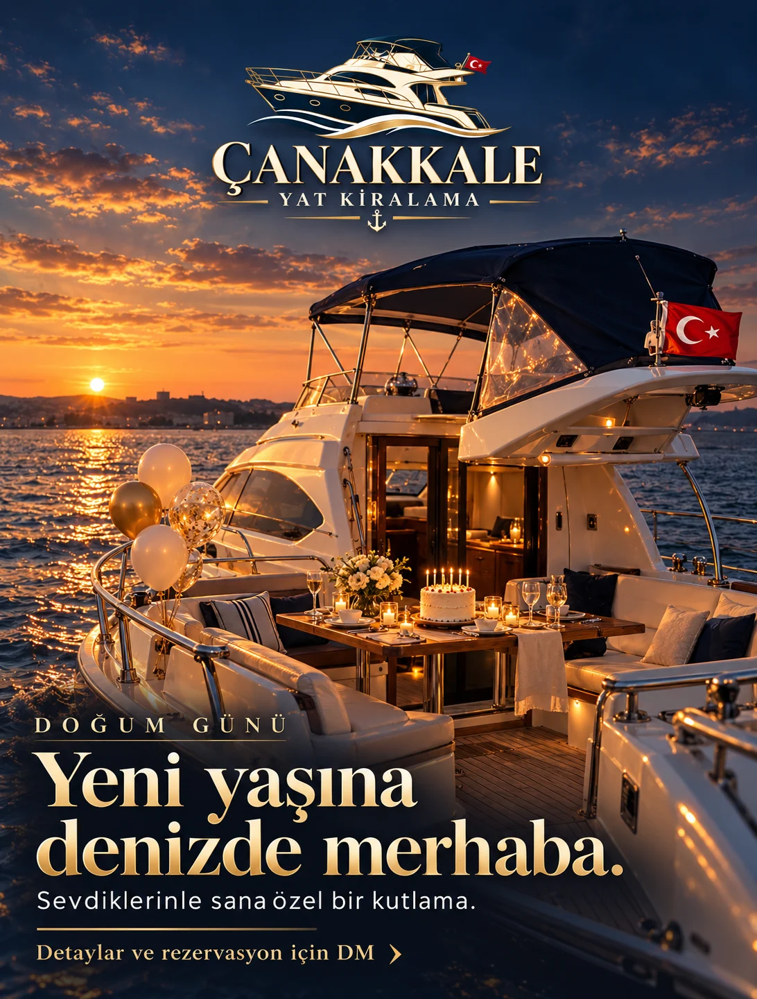 Doğum günü — Yeni yaşına denizde merhaba